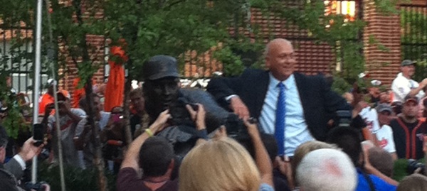 Cal Ripken and his statue